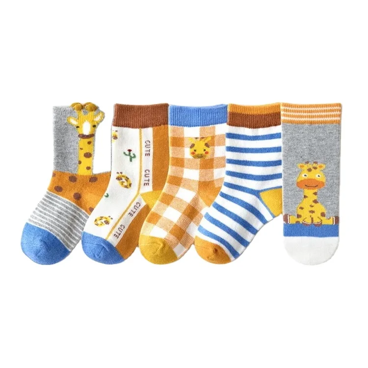 

Children Kids Cute Cartoon Animals Printed Socks Cotton Stocking Warm Ankle Socks for Boys Girls