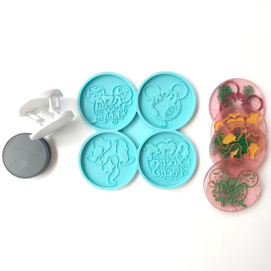 

New Phone Grip Epoxy Resin Mold DIY Crafts Polymer Clay Jewelry Making Casting Mold Phone Socket Tool Drop Shipping
