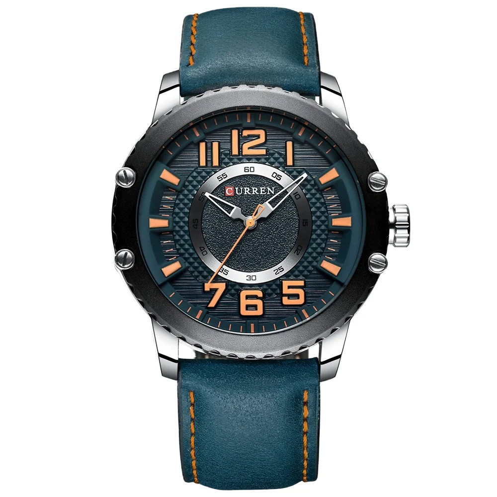 

CURREN 8341 Top Brand Leather Watches Mens Fashion Mens Clock Causal Business Quartz Wristwatch Gift Relogio Masculino