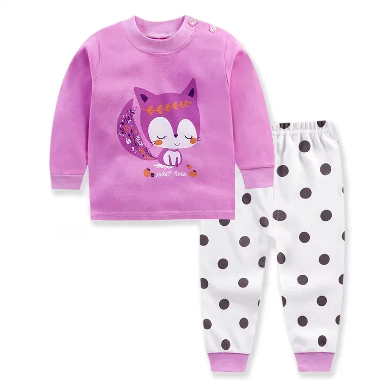 

EVERYSTEP 100% cotton children pajamas set pajamas kids girls sleepwear