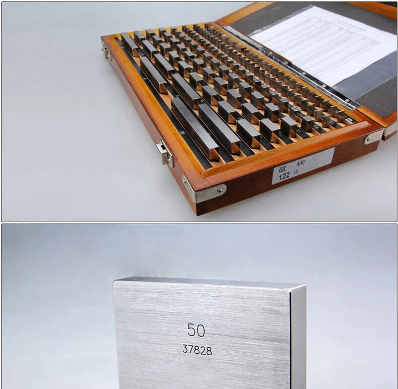 122pcs Block Gauge Caliper Inspection Gage Block Measuring Tools Steel