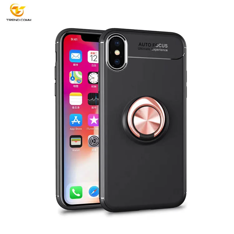 

Phone Accessories Aluminum Phone Back Ring Holder Case For IPhone XS Max With Stand