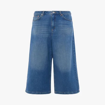 plus size denim slacks