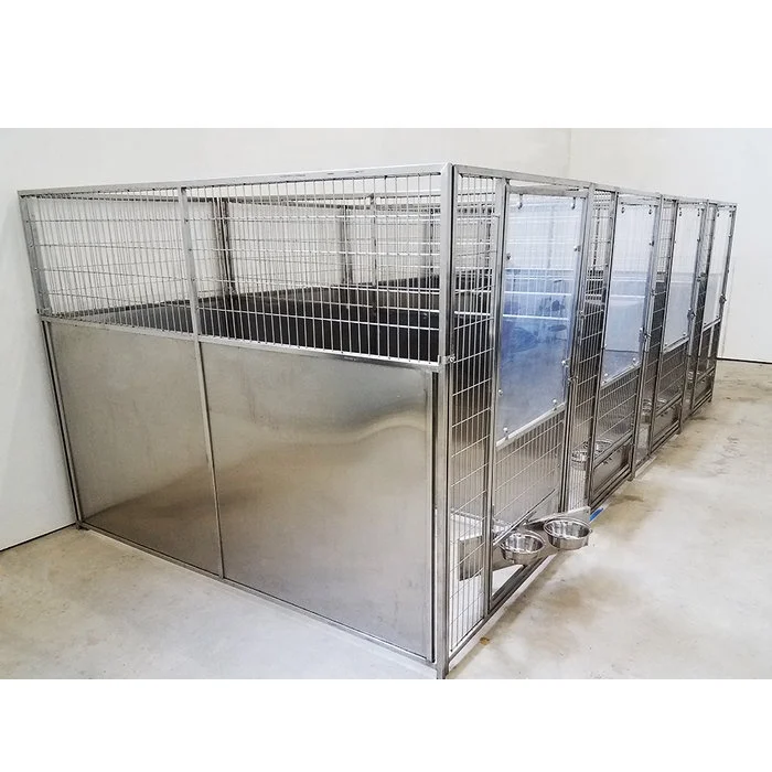

Lelong.my Stainless Steel Pet Dog Cage Crate, Hot dipped galvanized