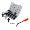 415Pcs Car Retainer Clips Plastic Fasteners Kit