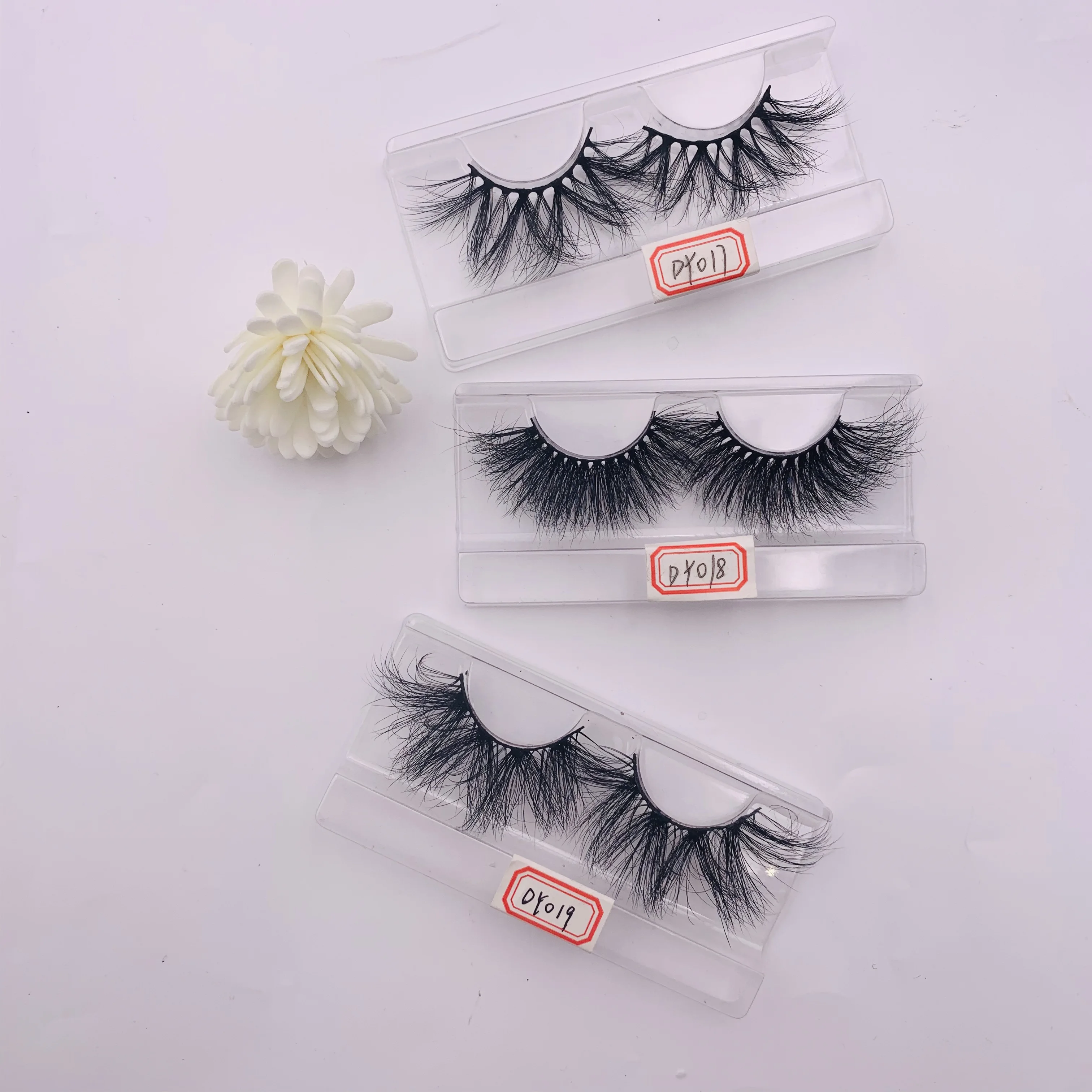 

wholesale stripd mink eyelash 25mm siberian mink lashes vendors