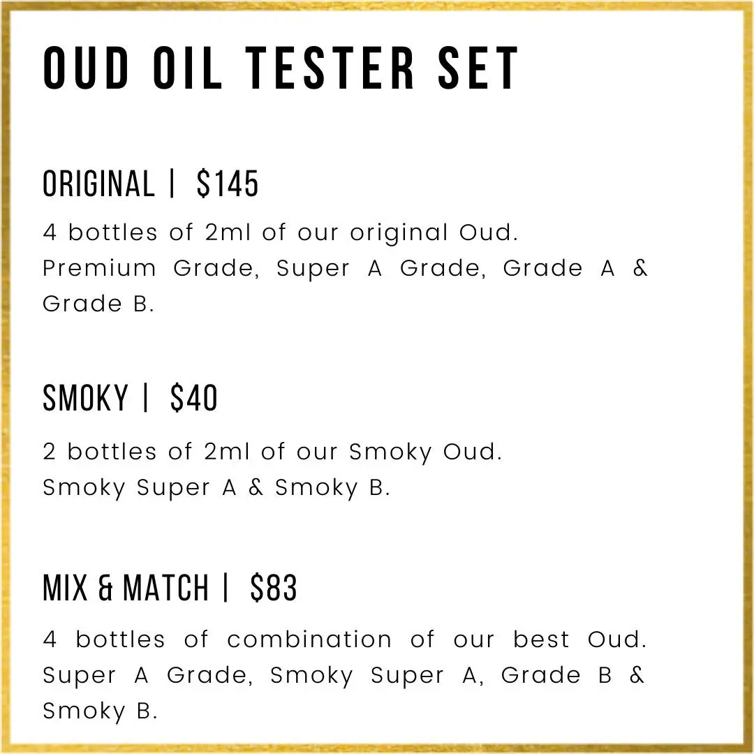 
Malaysia Halal 100% Pure Oud Wood Essential Oil 