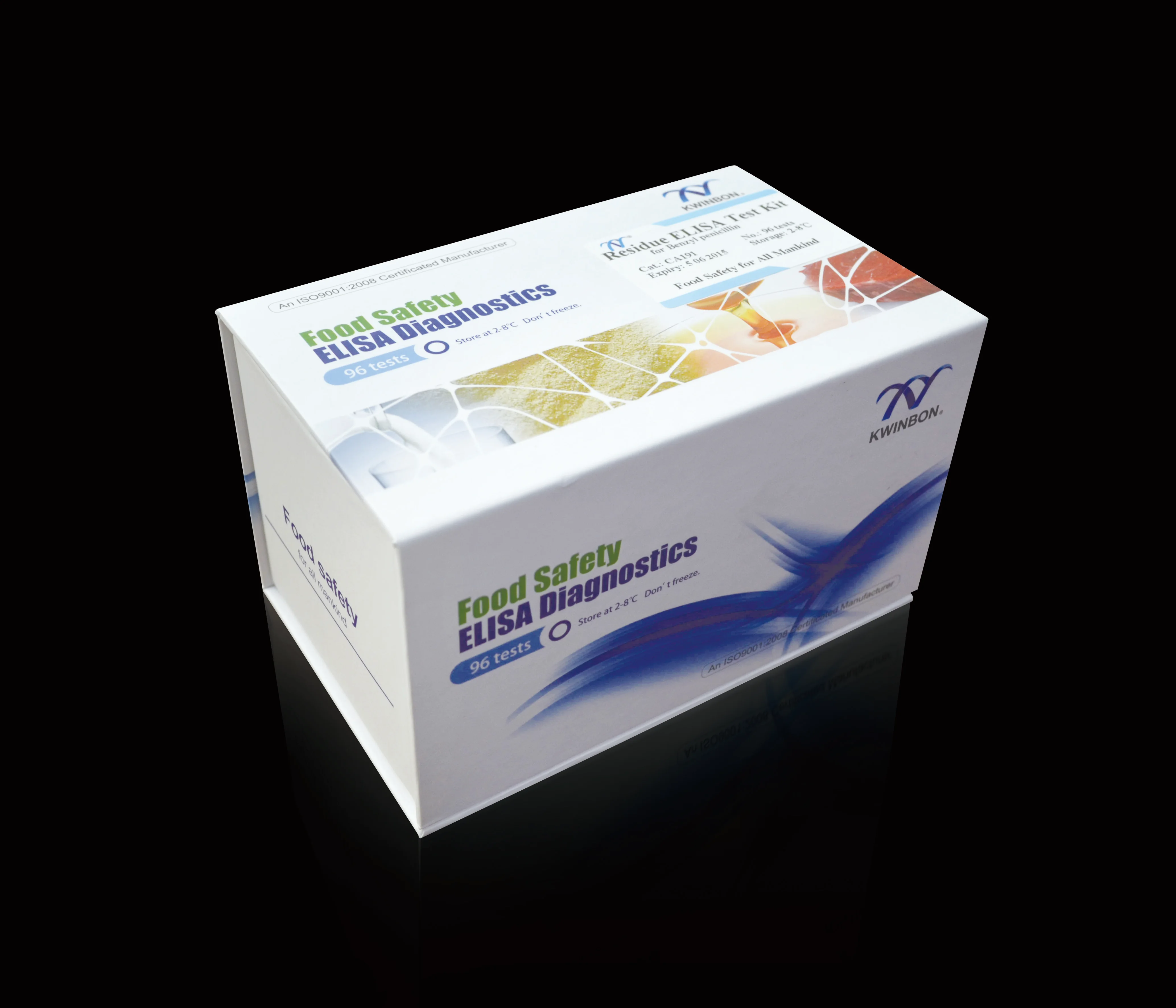 
Beijing Kwinbon 2 in 1 BT Milk safety test Beta lactam and tetracycline rapid test strip 