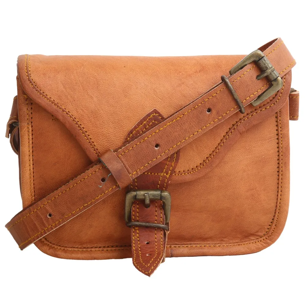 手工全粒面皮革手提包迷你皮革手提袋女士小皮革