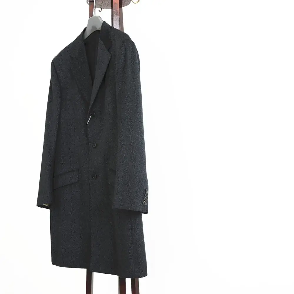 
Factory price cashmere wool long man coat casual overcoat for men 