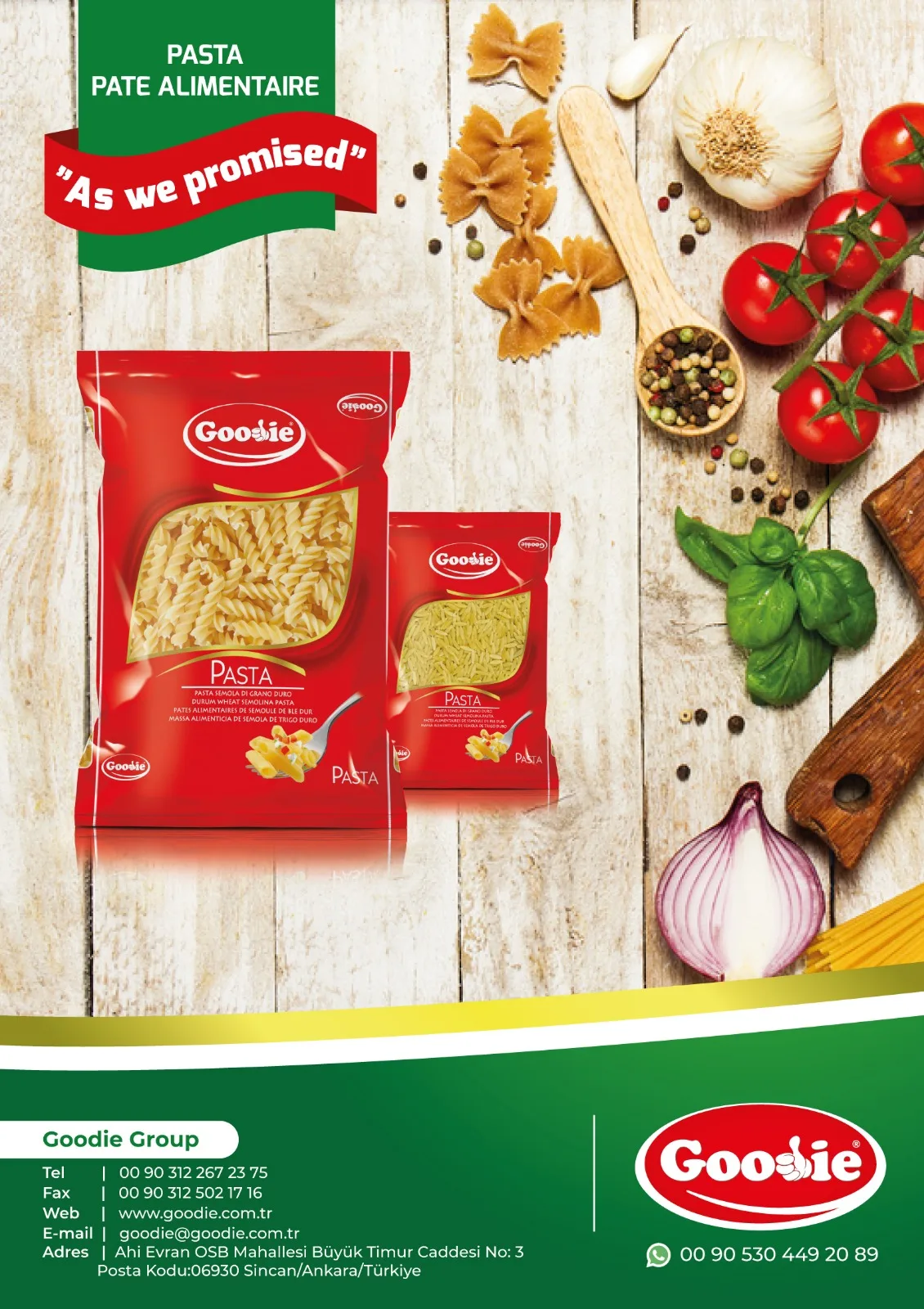 Goodie short cut pasta catalogue