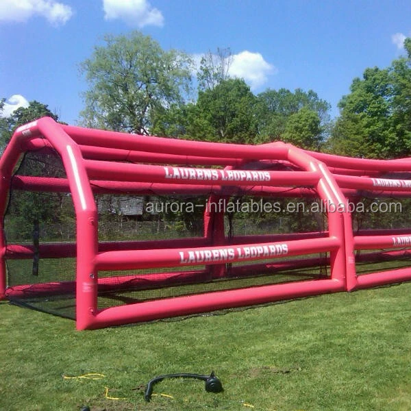 

Factory whole selling baseball Inflatable batting cage with batting cage net, Black or customized