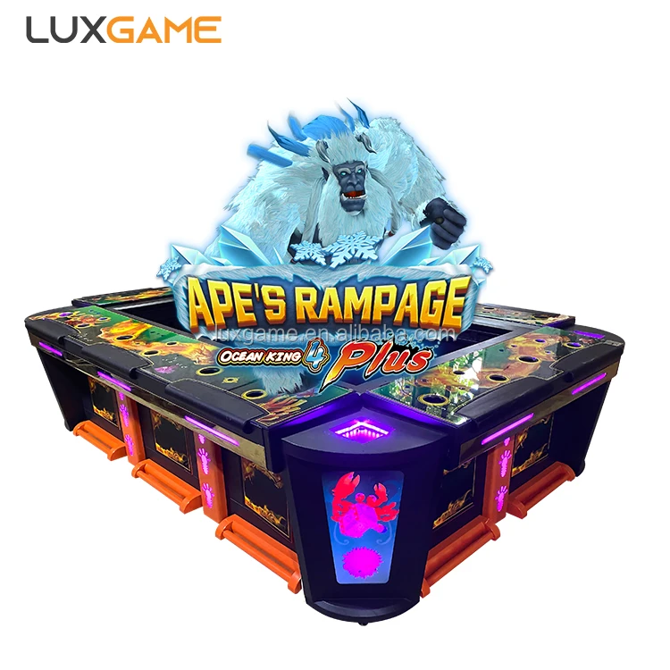 

2021 LuxGame High Profit Fish Game Machine Gambling OK4 Plus Ape's Rampage, Customize