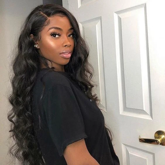 

13*6 Frontal Lace Wig Hot Sale 100% Swiss Lace Virgin Glueless Human Hair Lace Loose Wave Wig With Pre plucked Hairline Dyeable