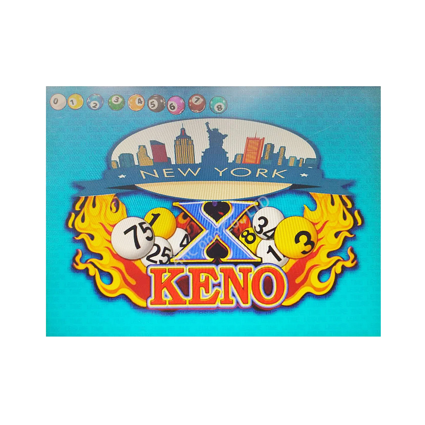 

New York keno bomb bonus game gambling machine, touch screen or track ball casino roulette machine electric type for sale