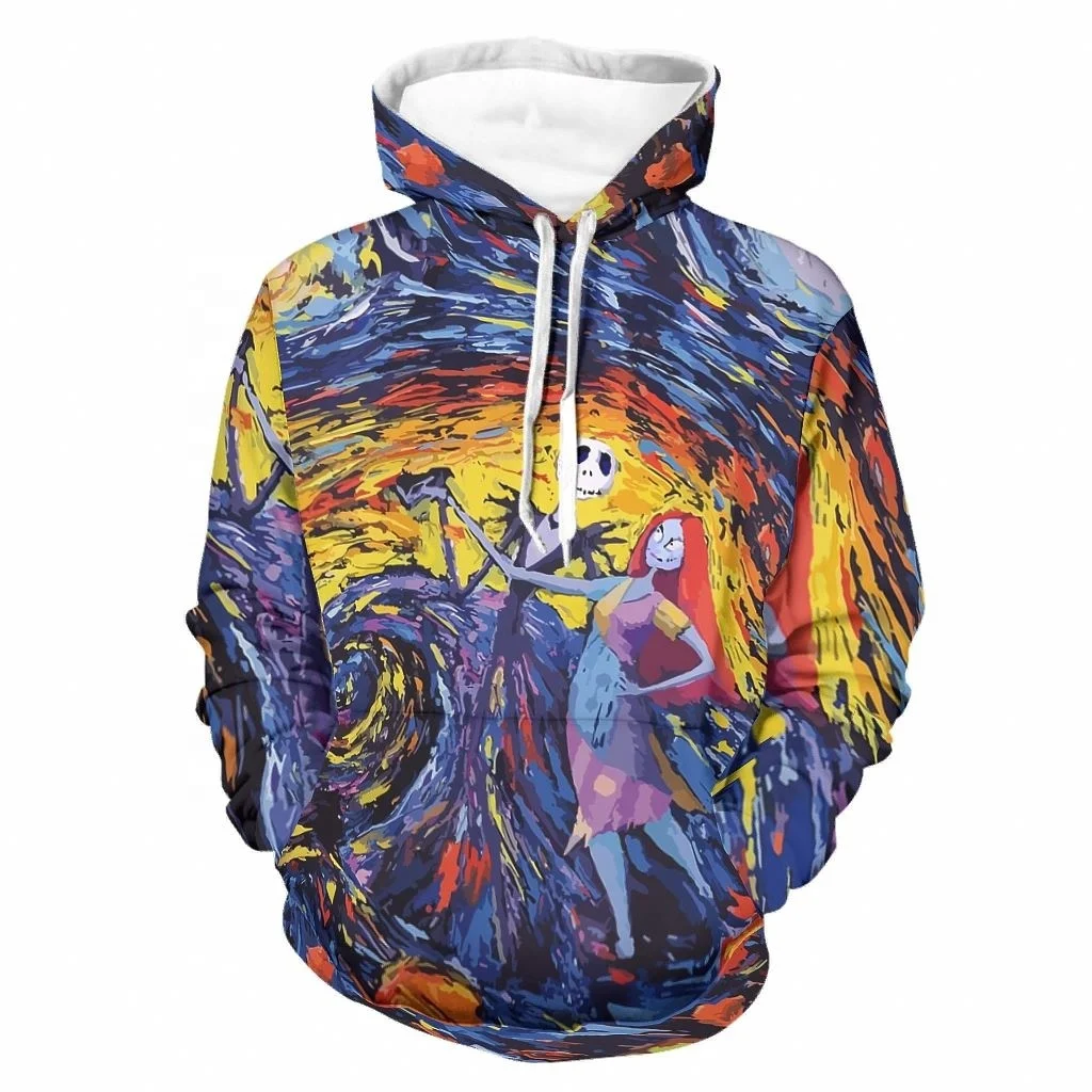 

2022 Streetwear Designer Hoodie Jack Nightmare Before Christmas Halloween 3D Printed Fashion Mens Hoodies Sweatshirts