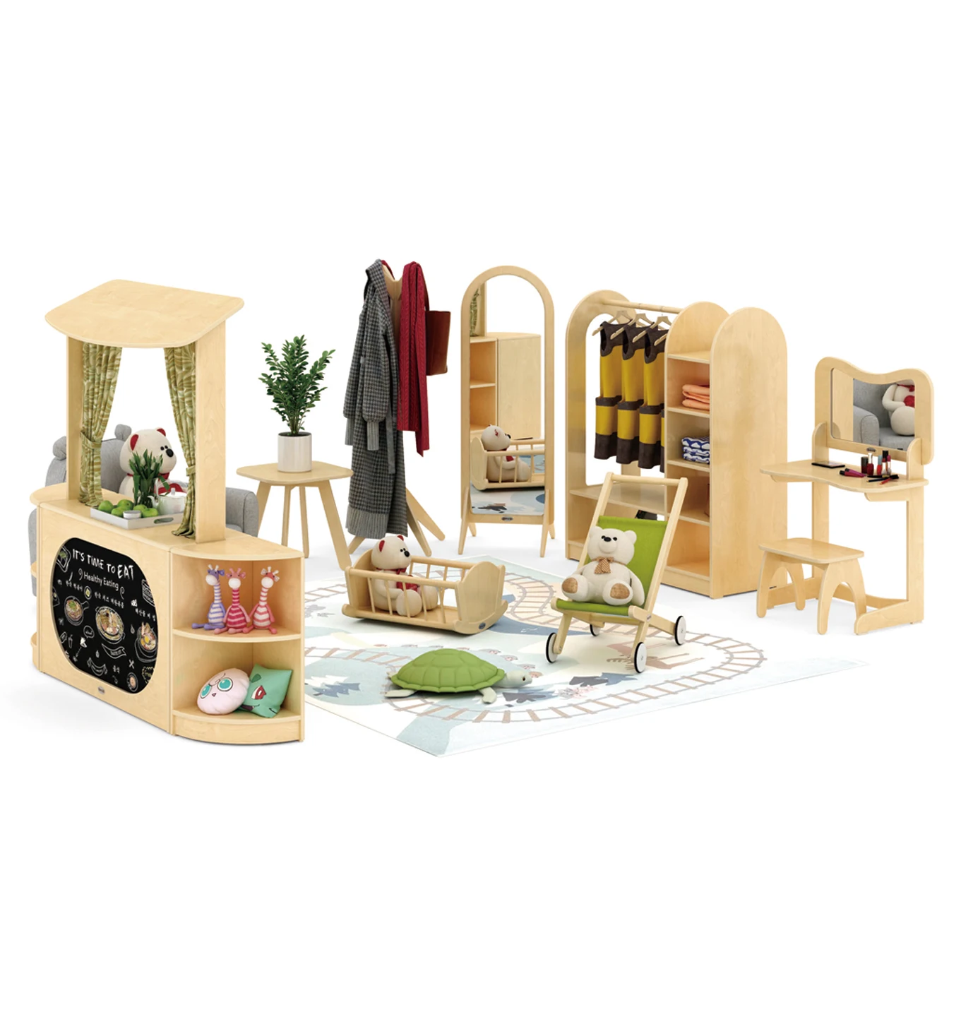 New Arrival Morden Montessori Furniture Cubbies Classroom Furniture For