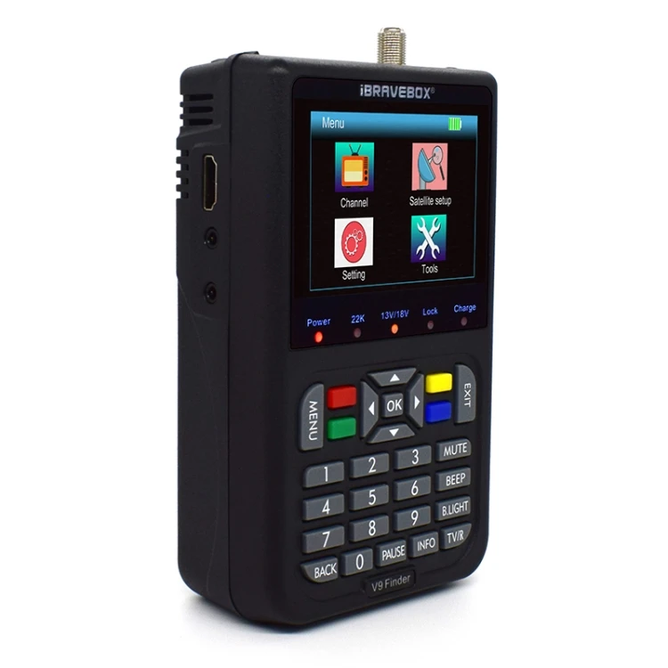 

iBRAVEBOX V9 Finder 3.5 inch LCD Color Screen 6000 Channels Satellite TV Receiver Digital Satellite Signal Finder Meter