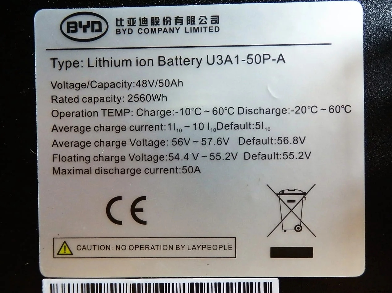 Lifepo4 Lithium Battery Byd 48v 50ah B-box B-plus2.5 Battery - Buy Byd ...