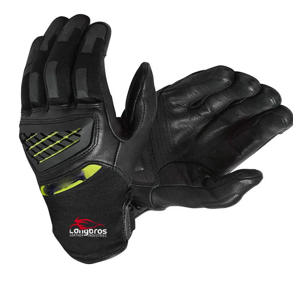 
Wholesale Latest Style Motorbike Leather Gloves Good Quality Motorbike Gloves Different Design Motorbike Leather Gloves 