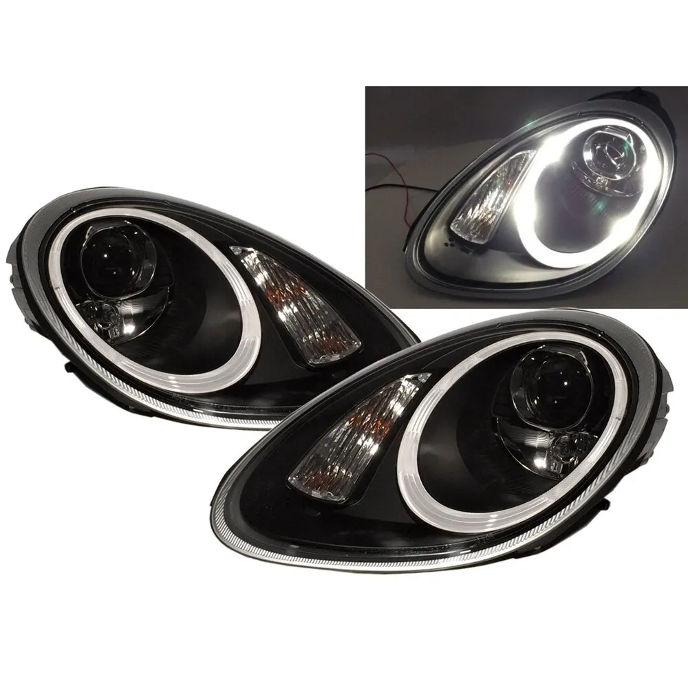 

BOXSTER 987 05-08 PRE-FACELIFT D2S W/S BALLAST Headlight Black for PORSCHE LHD