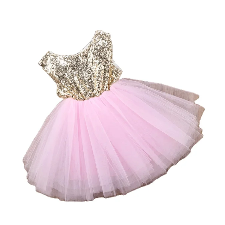 

Girls Sleeveless Mesh Bow Summer Dress Child Princess Skirt girls tutu dress, Pink,red,black