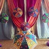 Rajasthani Umbrella for table decoration Indian wedding colorful umbrella chattar parasol