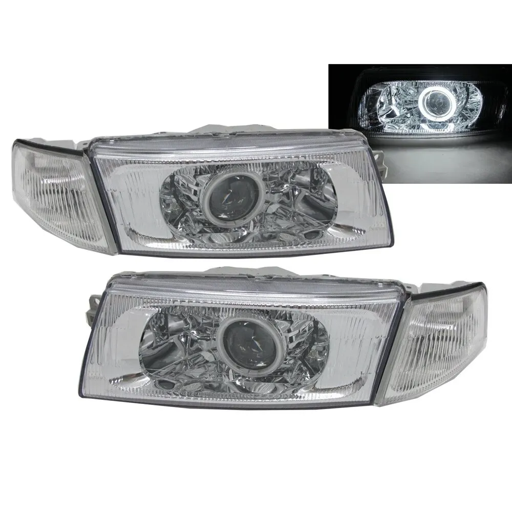 

LANCER 1998-2001 Sedan CCFL Projector R8Look Headlight Chrome for Mitsubishi LHD