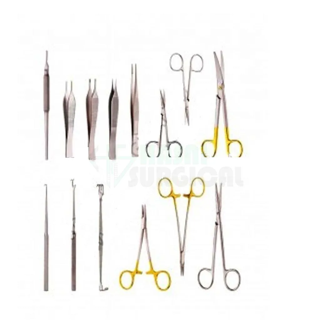 Ophthalmic Surgical Instrument Set Eye Micro Surgery With Sterilization ...