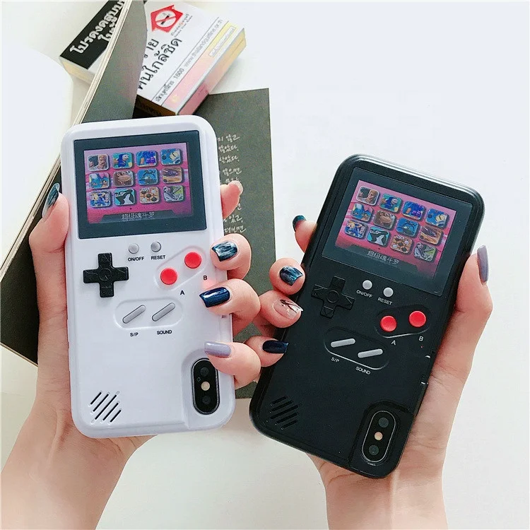 

2022 Universal Color Screen Handheld 36 Kinds Classic Cell Mobile Gaming Console Player Video Retro Game Phone Case