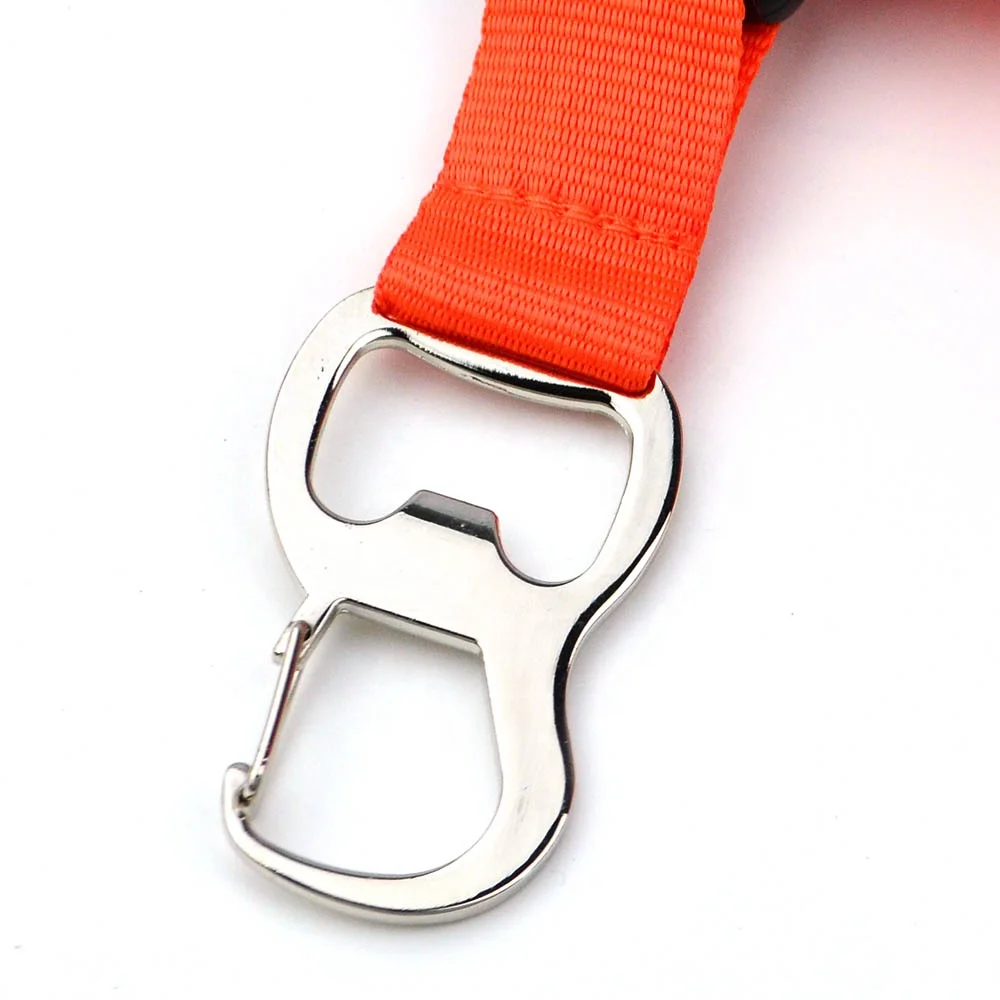 

Custom Carabiner Beer Bottle Opener Key Ring Lanyard Customised Bottle Opener Keychain For Beer Promotion, Custom color