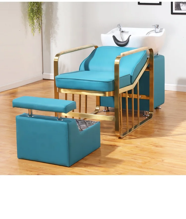 Great Foshan Factory Most Popular Fancy Design Comfortable Hair Chair Salon Furniture Bed Salon Shampoo Bowl And Chair