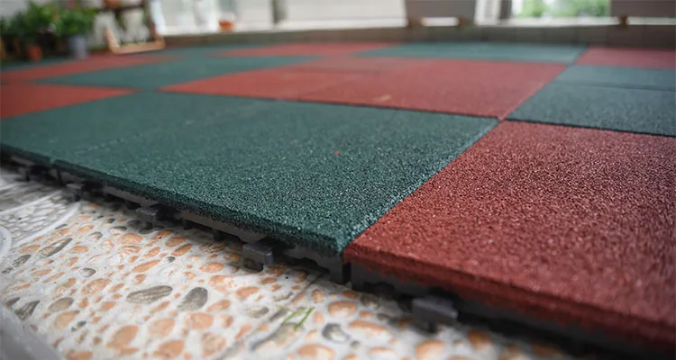 Estera De Yoga De Goma Cubierta De Entrelazados De Goma Pisos De