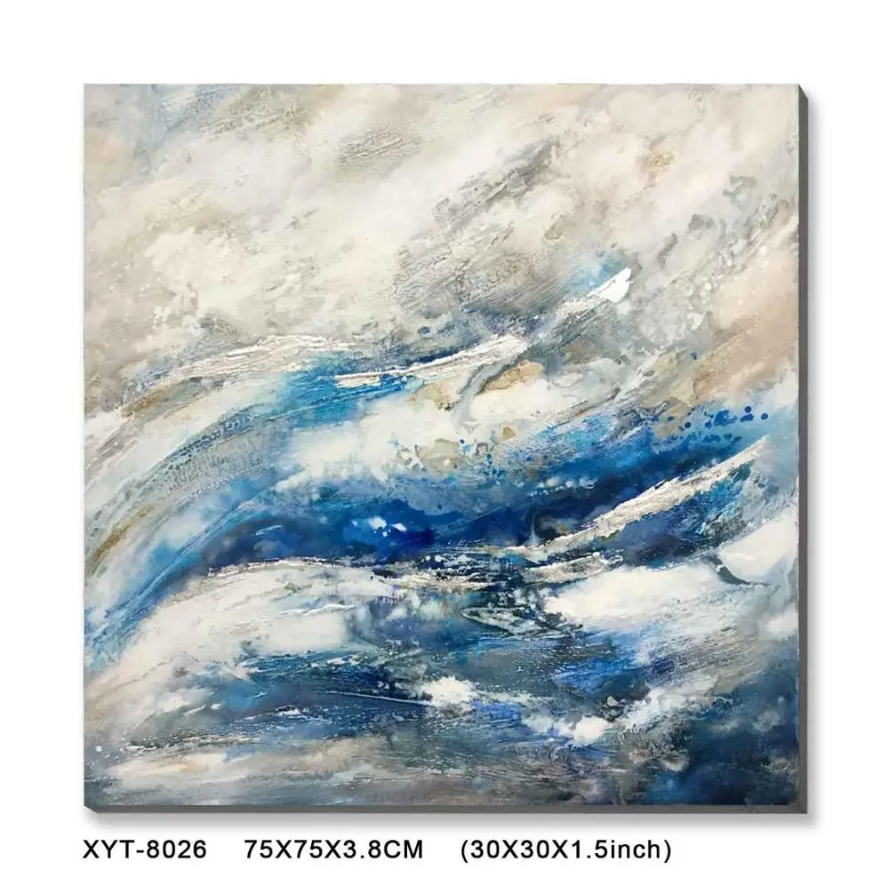 
Abstract Handpainted Stretched oil Painting On Canvas Wall Art Supplies 