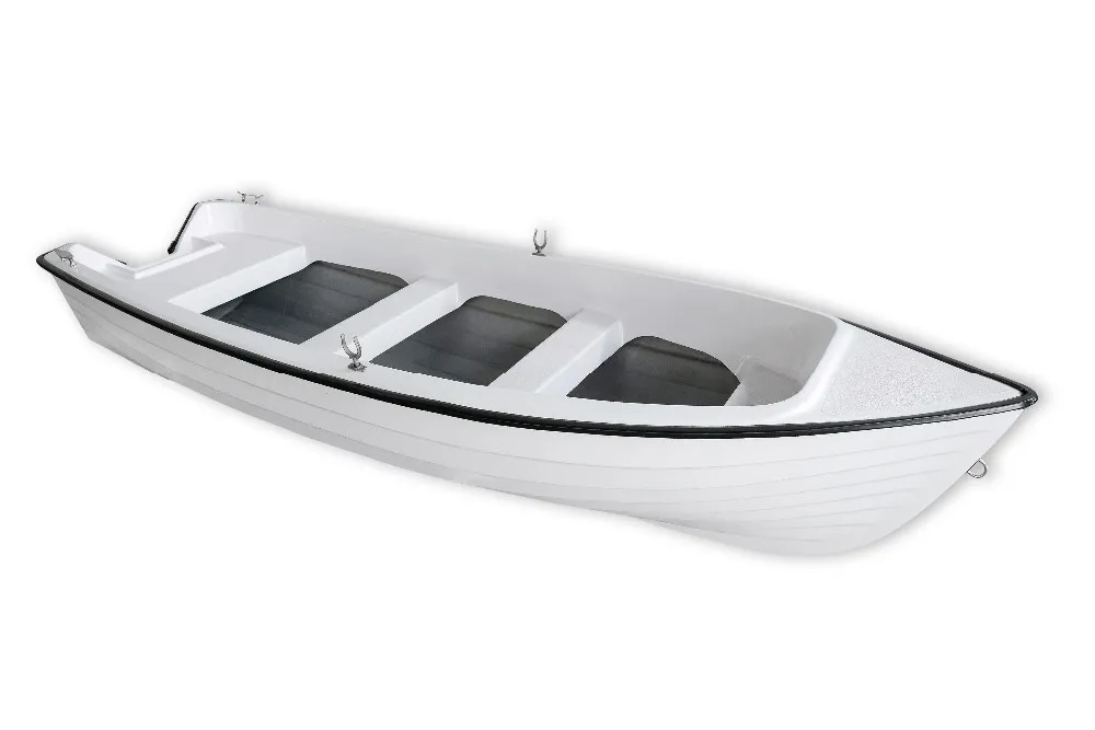 professional fibreglass rowing boat ro 460 white color