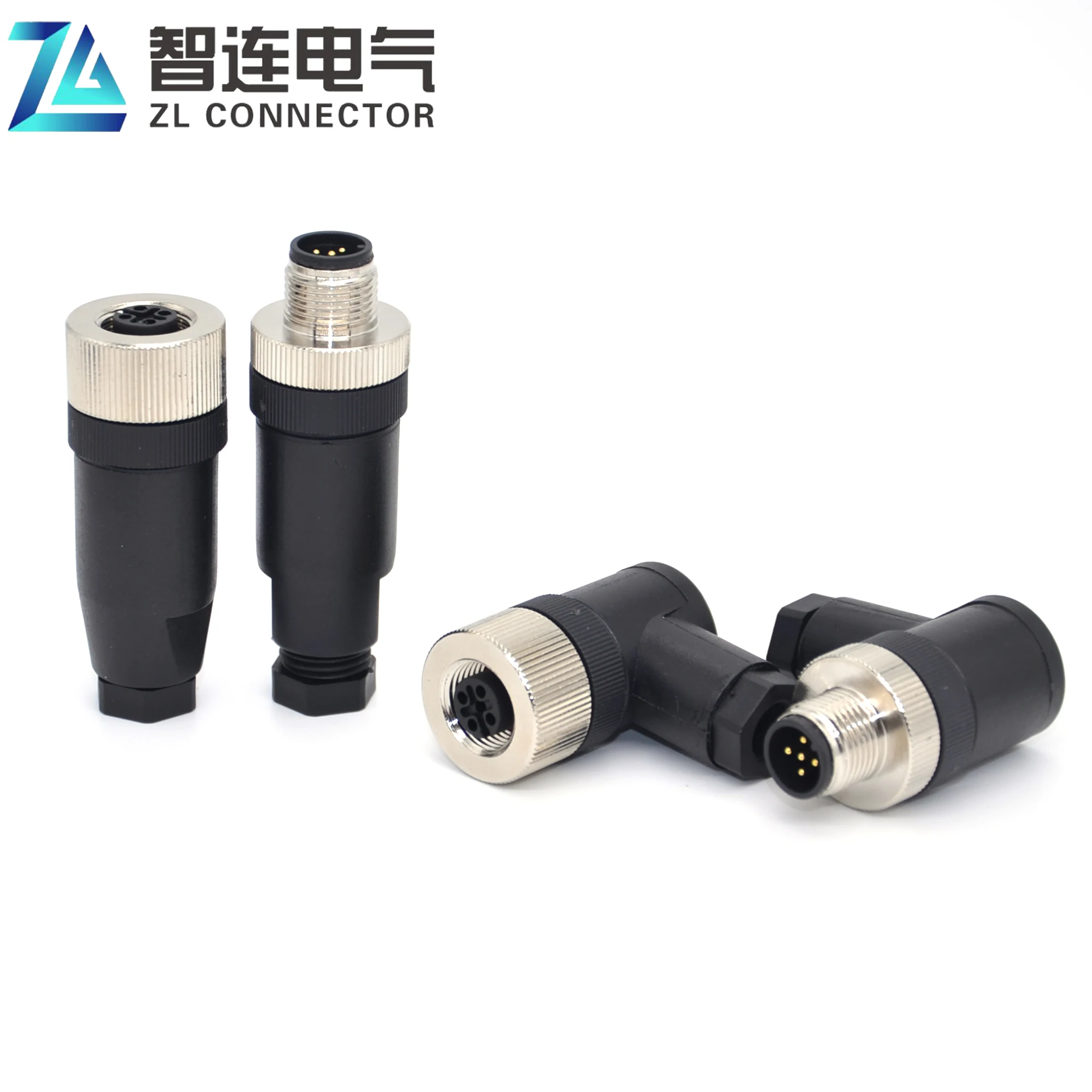 Cable Mount M8 M12 3pin 4pin 5pin 6pin 7pin 8pin Ip67 Male Female ...