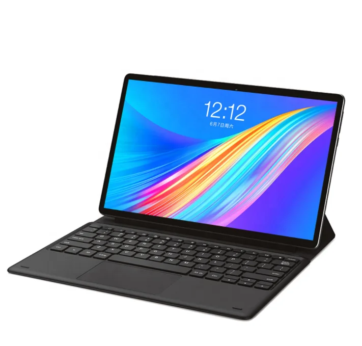 

High quality 12 inch 4G lte tablet pc with dual sim card with 2-1 keyboard case, Silver/black/gold
