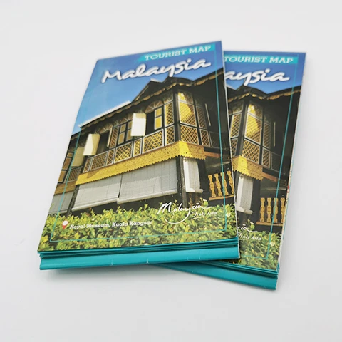 
Travel Guide Map Catalogue Folding Custom Printing of Any Sizes and Designs 