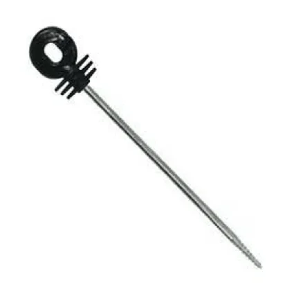 

wood post fence tool screw-in offset insulator for electric fence for ranch farm animal husbandry 5.8mm galvanized steel plastic, Black or customized