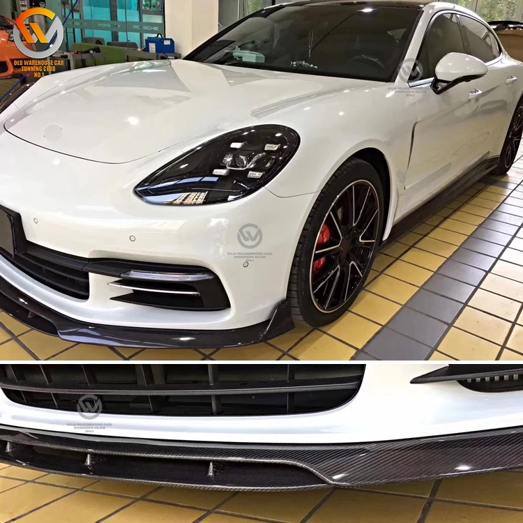 Carbon Fiber Front Lip Rear Diffuser Spoiler Body Kit For Panamera 971