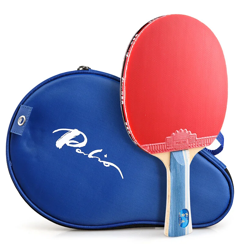 

Palio Hadou pimples in ping pong racket professional table tennis racket, Red+black