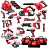 Hot Sales Milwaukee M18 18-Volt Lithium-Ion Cordless Combo Tool Kit (15-Tool) with (4) 4.0Ah Batteries 3 Tools bags