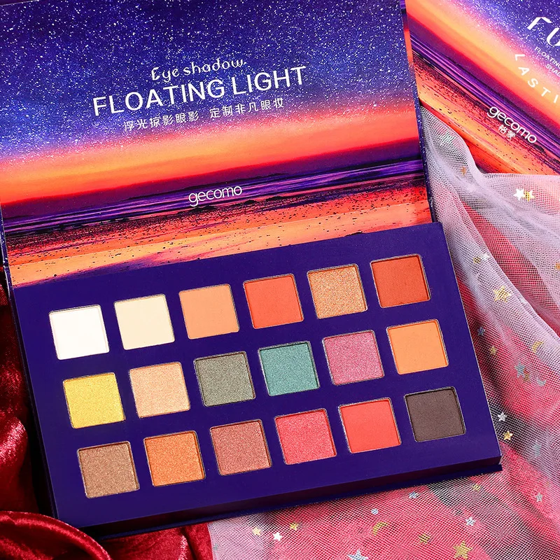 New Design Makeup Private Label 18 Color Glitter Waterproof Eyeshadow Palette