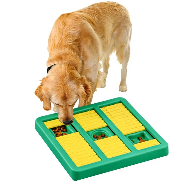 

pet iq intelligent toys plastic dog treat food dispenser interactive slow feeder dog puzzle toys, Blue, green