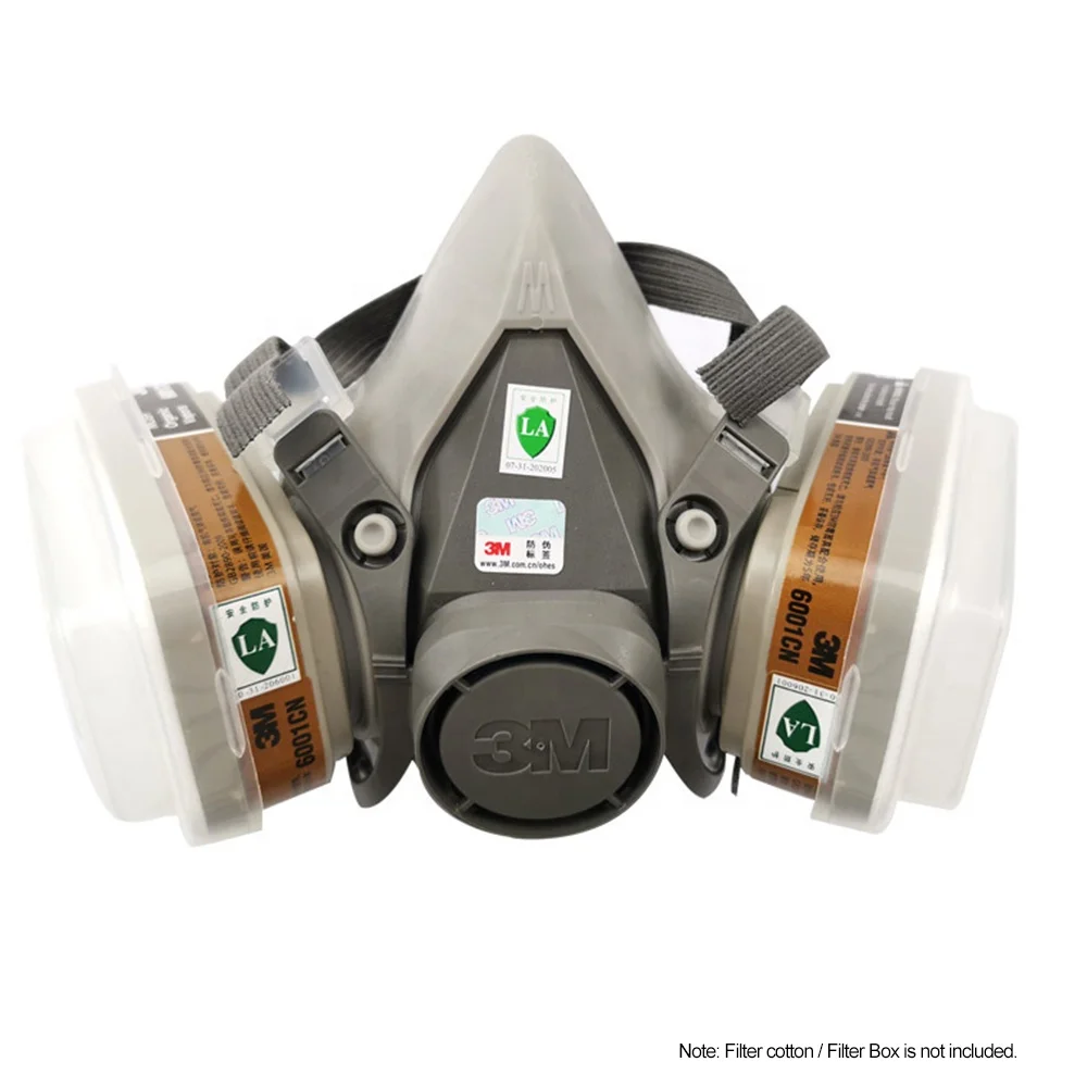 
3M 6200 Half Face Gas Respirator Organic Gas Protection Dust-proof Mask Anti Haze Painting Spraying 