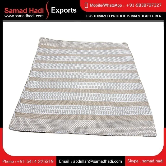 Recycled Plastic Outdoor Flat Weave Carpets And Rugs Embroidered