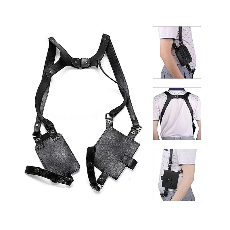 

Anti-Theft Hidden Underarm Strap Wallet Pocket Holster Phone Shoulder Holster Bag Leisure Double Shoulder Pouch, Various colors