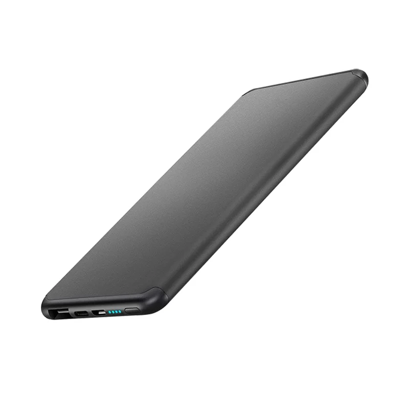 

8000mAh Cellphone Portable Power Bank for Galaxy Ultra Slim External Battery Pack for iPhone/MP3/MP4, Black, silver