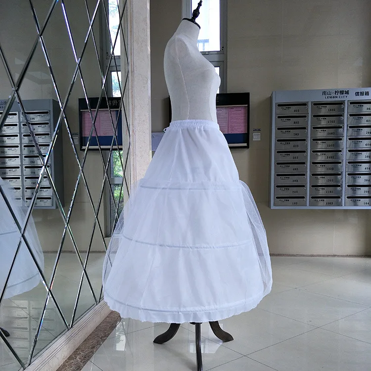 
2020 Hot sale Cheap Wedding Accessories 3 Hoop Petticoat Underskirt Crinoline 