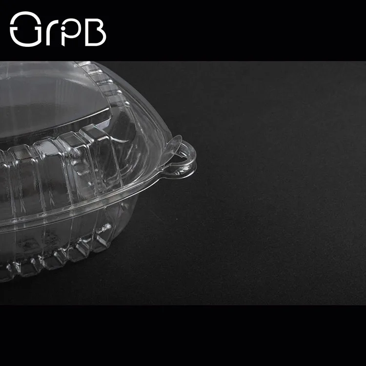 
Recyclable disposable plastic container for food 